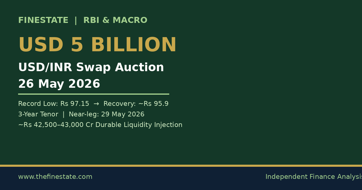 RBI USD 5 Billion Swap Auction May 2026 — Rupee Defence Explained