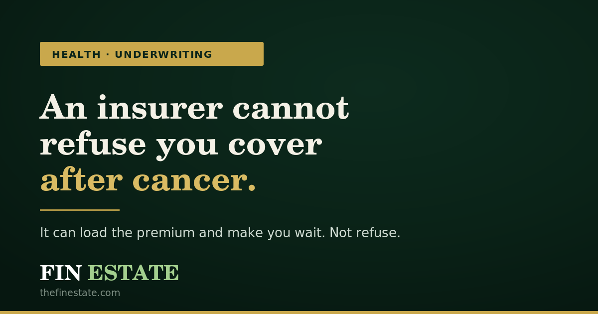 Comparison of a 36-month cancer waiting period against a permanent cancer exclusion in an Indian health insurance policy under the IRDAI 2024 rules.