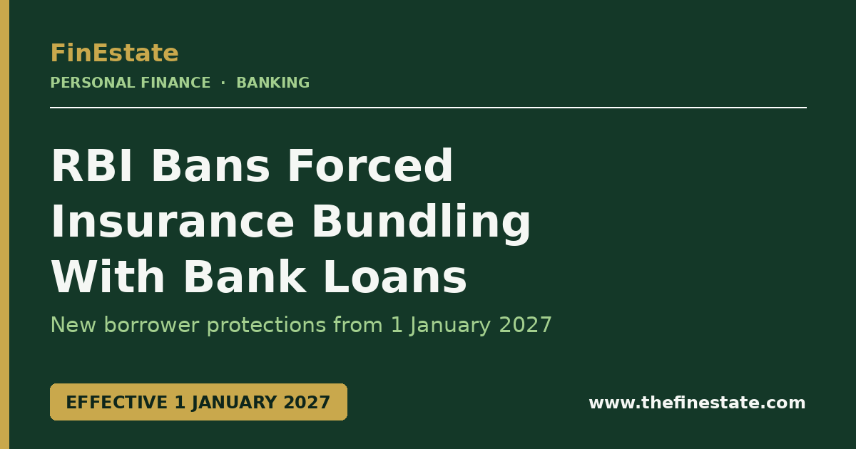 RBI bans compulsory insurance bundling with loans — new rules on mis-selling and forced product bundling from 2027